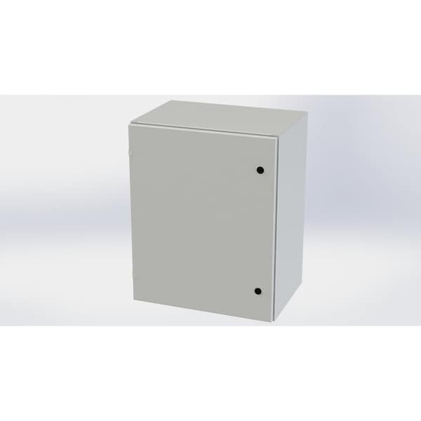 Saginaw Control & Engineering 1/4 Turn Latch Electrical Enclosures, 30 in H, 16 in D, 24 in W, NEMA 3R, 4, 12, 13, Carbon Steel SCE-30EL2416LPLG - main